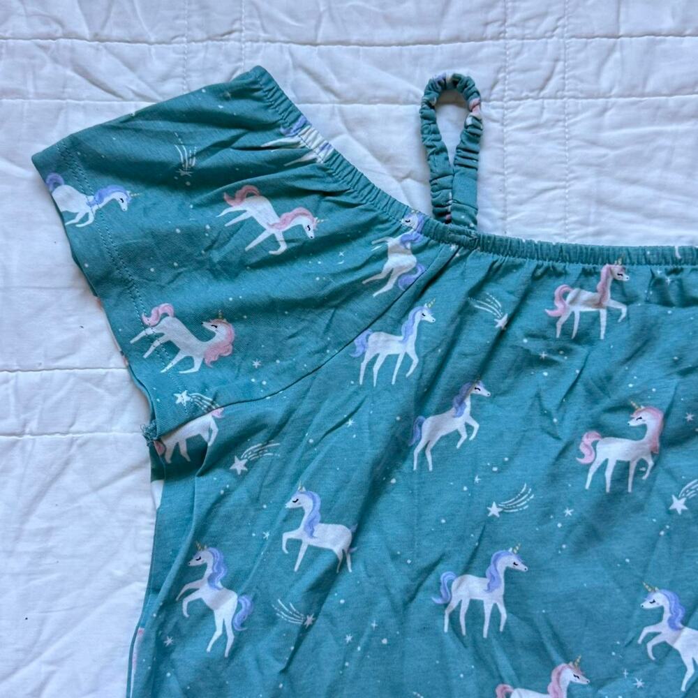 Unicorn print cold shoulder t shirt girls large 12-14 rumi+‎ Ryder cotton casual
